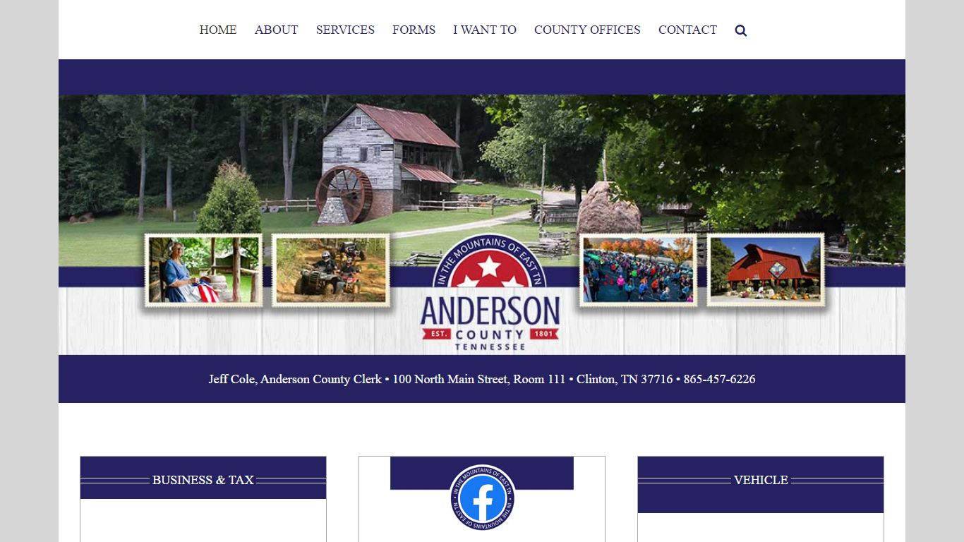 Anderson County Clerk – In The Mountains of Tennessee